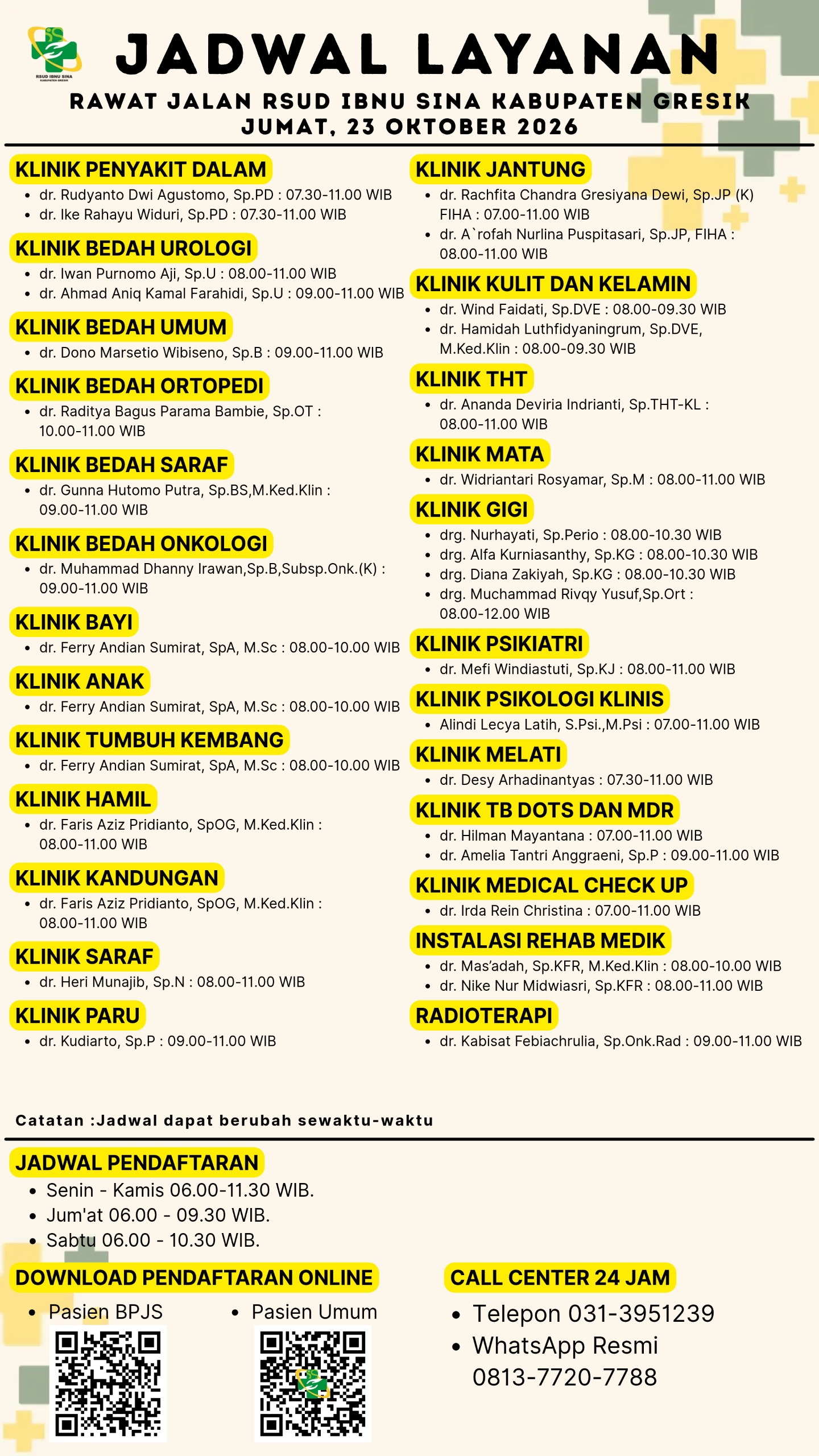 Jadwal Dokter